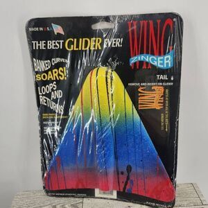 Vintage Allied Toys Wing Zinger Foam Plane In Original Packaging
